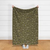 ditsy floral - sage and yellow (small)
