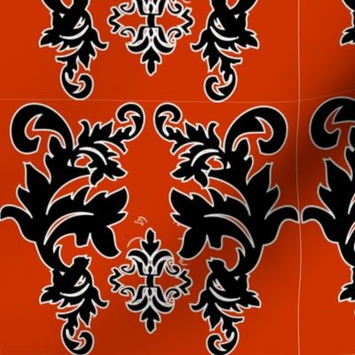 Halloween Damask 