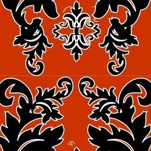 Halloween Damask 