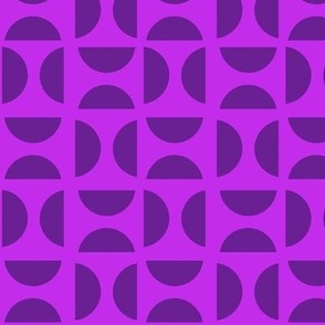 Semicircles Purple