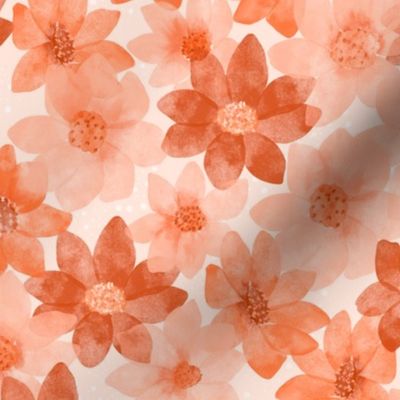 Peach Monotone Floral (Medium)