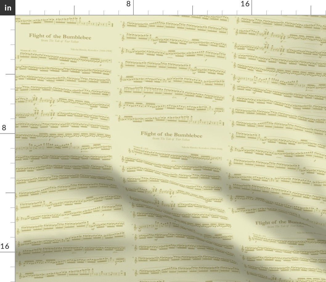 sheet music gold - flight of the bumblebee