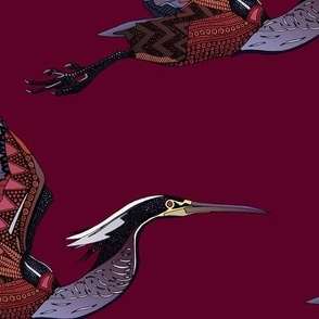 Agami heron garnet large