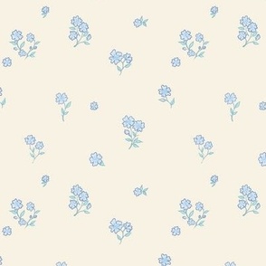 sweet cottage floral ~ blue belle