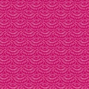 S | Crochet Lace in Berry Fuchsia Pink