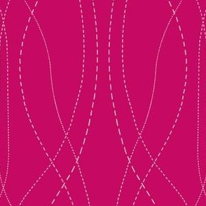 M | Infinite Stitches in Berry Fuchsia Pink
