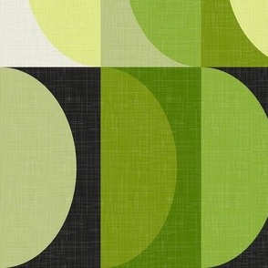 Mid Century Modern Modern Organic Shapes Pattern 321 MCM Green