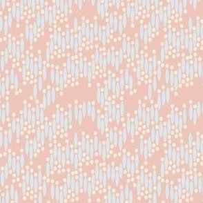 oval dots on pale pink 