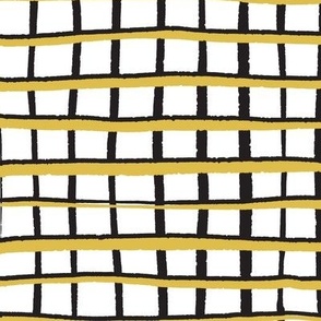 Simple grid yellow black tile