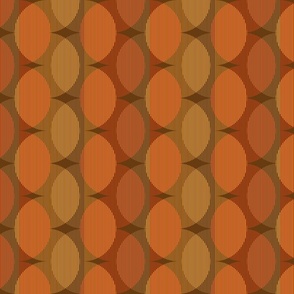 Normal scale • Orange, yellow and brown geometric waves