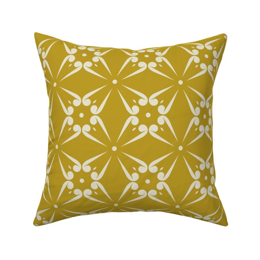 Metal Petal - yellow, cream