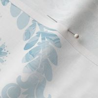 Bergen Damask aqua floral 