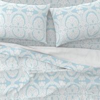 Bergen Damask aqua 2