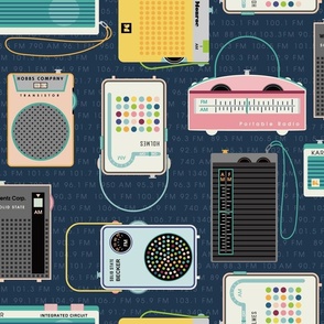 Radio Fabric, Wallpaper and Home Decor | Spoonflower