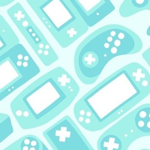  Video Game Controllers in Teal 2X