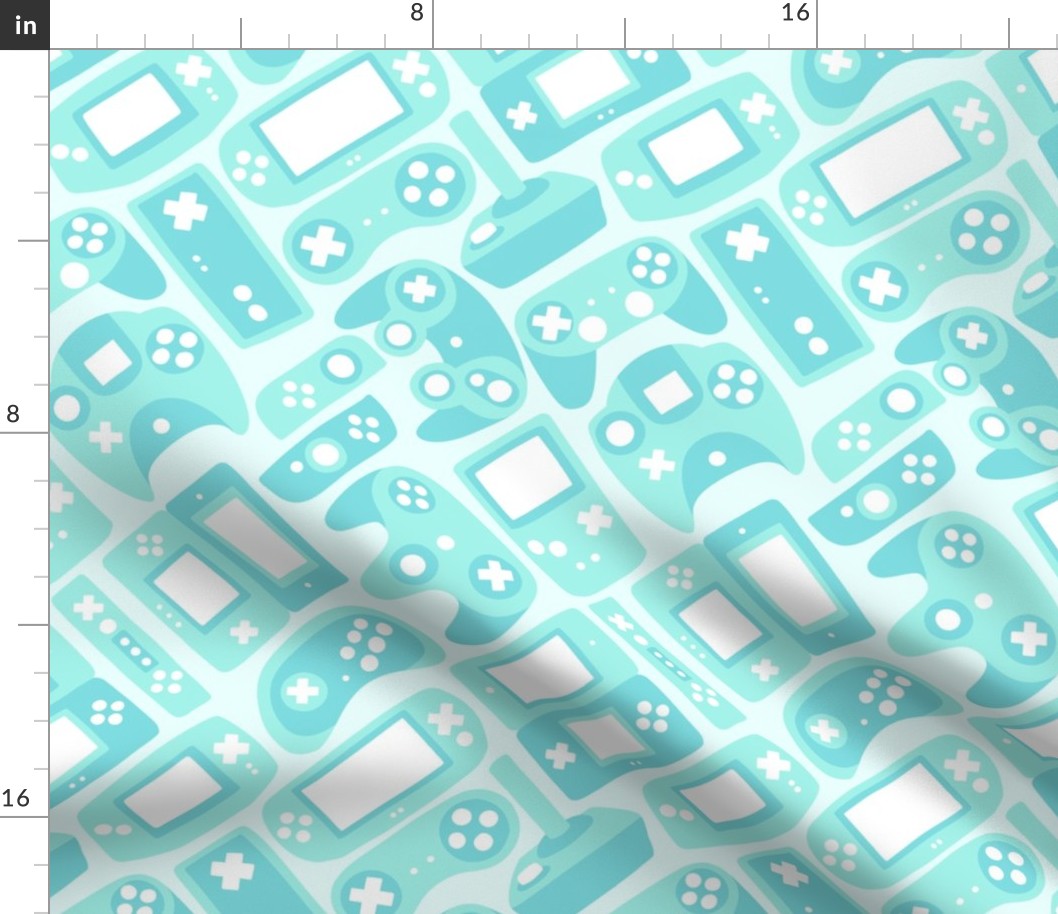  Video Game Controllers in Teal 2X