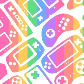  Video Game Controllers Light Rainbow  2X