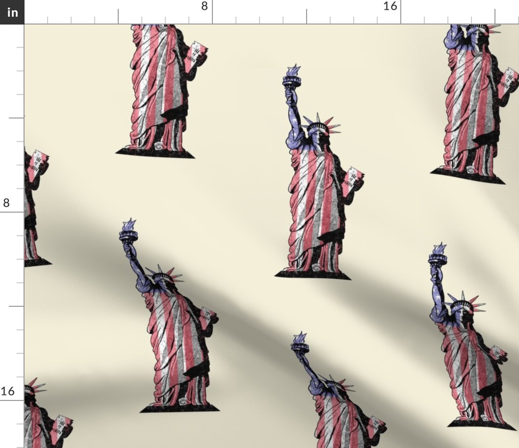 Statue of Liberty USA Patriotic Cream