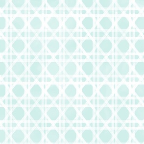 lattice wicker pastel teal large scale