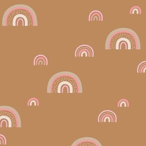 The new Scandinavian rainbows - Kids minimalist sunset design girls pink caramel