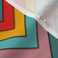 Rainbow Chevron- Paper Cut- Playground Adventure- Regular Scale