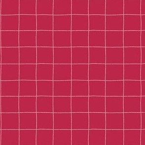 Simple Grid Check Viva Magenta Small | Pantone Color of the Year 2023