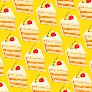 Tropical Cake Pattern - Yellow