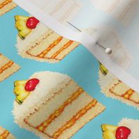 Tropical Cake Pattern - Blue