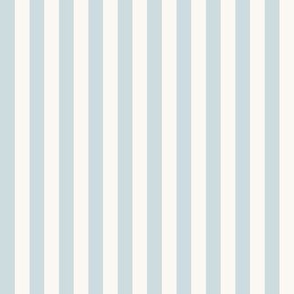 Candy Stripes Linen White and Palladian Blue (Custom for Pebble Wallpaper) 