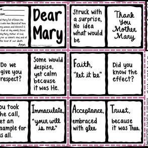 Dear Mary fabric book