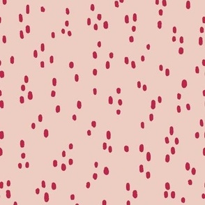 Textured Ditsy Speckles Viva Magenta on Pink Background | Pantone Color of the Year 2023