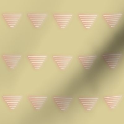 Neon stripe triangles