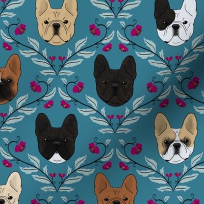 Pardon My Frenchie Teal (Medium)