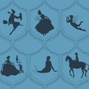 Fairy Tale Silhouettes in Dusty Teal