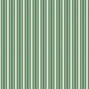 Green Graphic Flowers - Stripes in Tea Green and Porpoise Grey