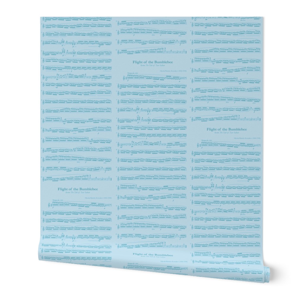 sheet music blue - flight of the bumblebee