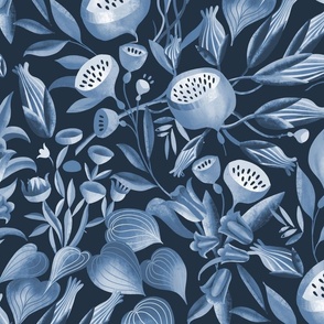 Mystical blue garden foliage // large 