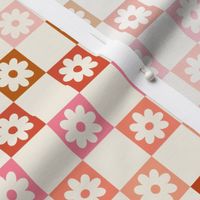 Fall Checkerboard Floral 