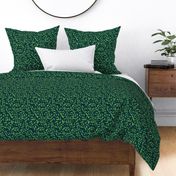 luxurious green florals