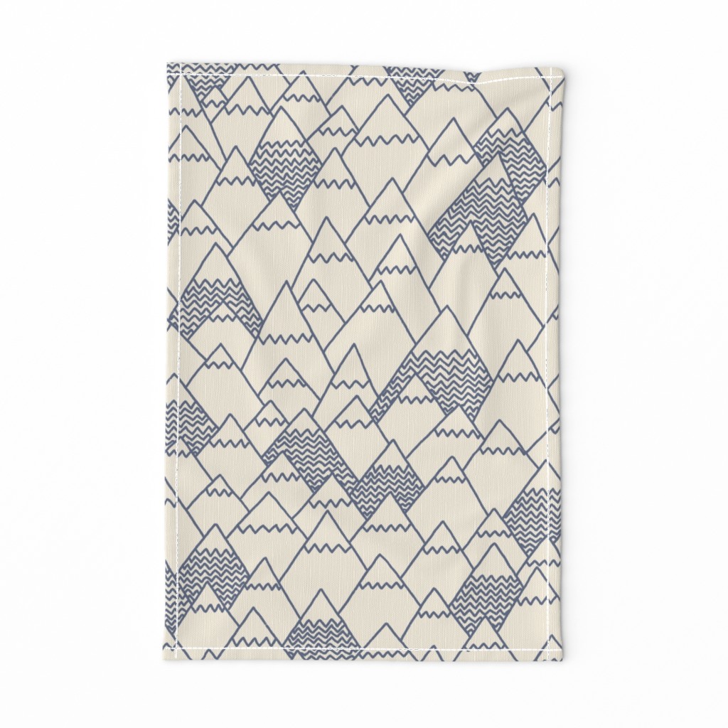(large) Mountains - a hand drawn pattern inspired by all the hills, alps and cliffs you always wanted to explore
