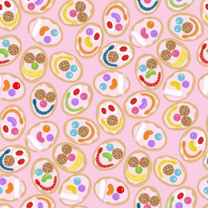 Funny Face Biscuits - Light Pink