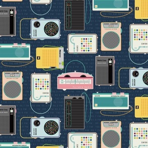 Vintage Radio Fabric, Wallpaper and Home Decor | Spoonflower