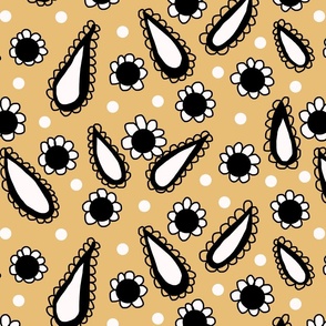 daisies,paisleys, and polka dots
