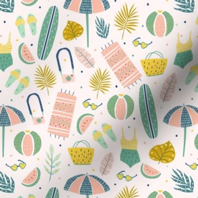 A Day at the Beach Summer Fabric