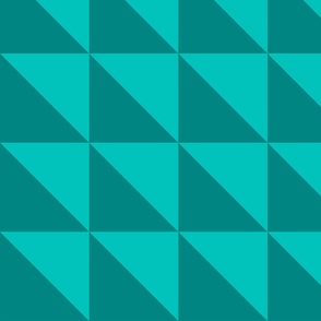 kyle pattern - teal triangles