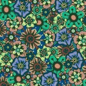 Tattooed Flower Power - Colorway 4