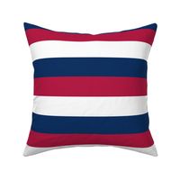 USA Flag Red, White and Blue Alternating 2 Inch Horizontal Stripes