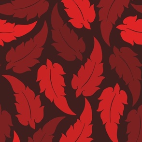 Feathery Leaves - Red Espresso