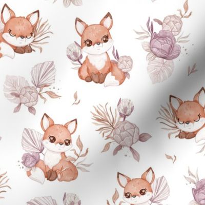 Boho Baby Fox - MEDIUM - white