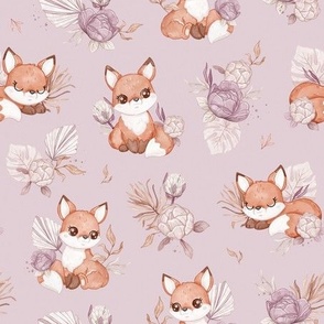 Boho Baby Fox - MEDIUM - lavender